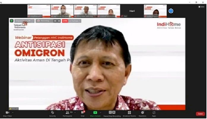 Apresiasi Pelanggan Prioritas IndiHome Jabar, Telkom Gelar Webinar Loyalty Antisipasi Omicron